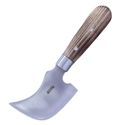 Defender-Xtreme 8.5'''' Hand Made Crescent Shape Lead Knife Burn Wood Handle With
