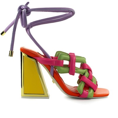 Женщина Kat Maconie Monira Kicker Multicolor Heeled Sandal