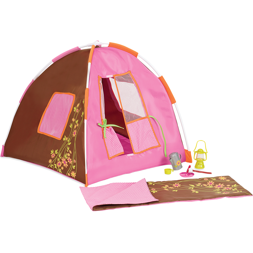 輝く高品質な American 18'' fits Set Camping Dot Polka girl out camp doll 小物・アクセサリー