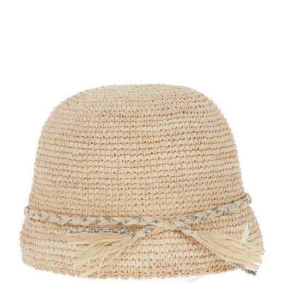 Bonpoint Kids Natural Amarissa Braided Bucket Hat