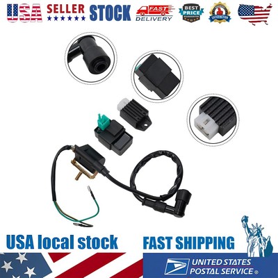 3Pcs Ignition Coil CDI Box Rectifier Regulator for Motorcycle Bike Scooters