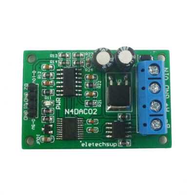 DC 12V RS485 to DAC Converter Module Modbus RTU 0-5V 0-10V PLC Multimeter