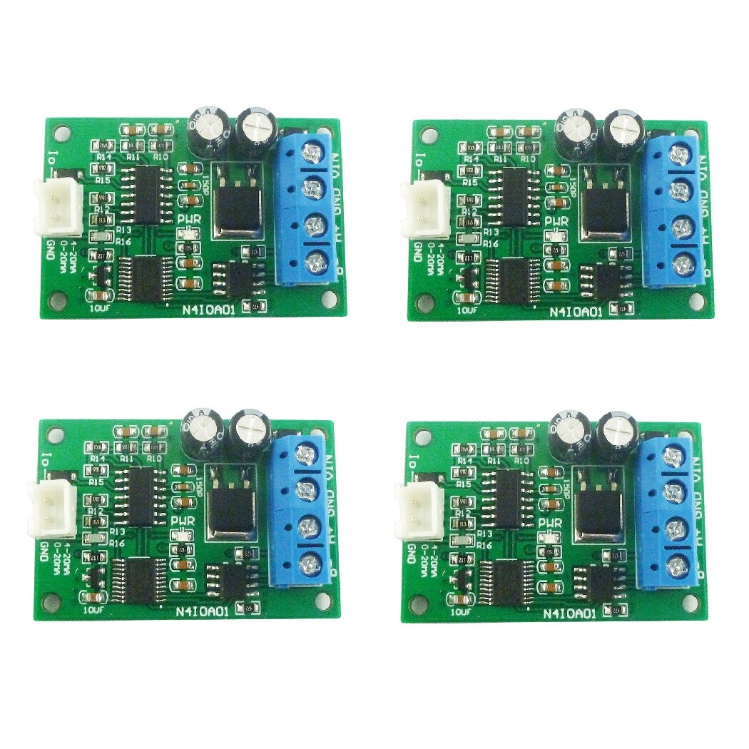 4 x DC 12V RS485 to 420MA 020MA Current Signal Generator DAC
