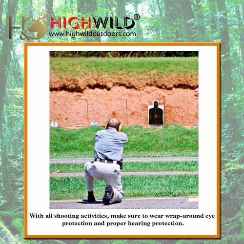 Highwild Adhesive Splatter Targets | Silhouette Reactive Shooting Target-25 Pack