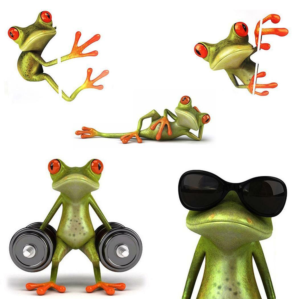 New 3D Frogs Funny Car Stickers Car Styling Vinyl Decal Sticker T8G4