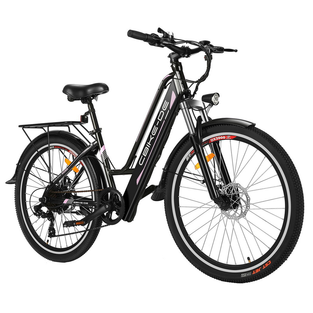 WINICE Damen EBIKEDE 26 Zoll Elektrofahrrad Mountain bike 250W Shimano Pedelec