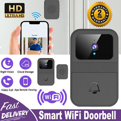 WiFi Wireless Intercom Smart Doorbell Video Security Camera Door Ring Bell Chime