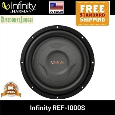 Infinity REF1000S Reference Series 800W 10'' Shallow Mount Car Audio Subwoofer