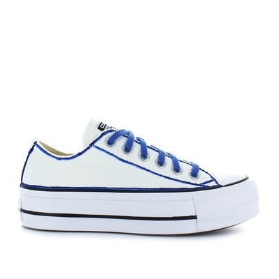 

Converse All Star Platform Бело-синие кроссовки Ltd Ed Woman, Белый, 560899C