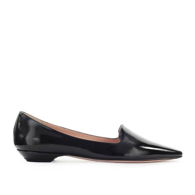 Roberto Festa Black Patch Leather Lottie Ballet Flat Woman