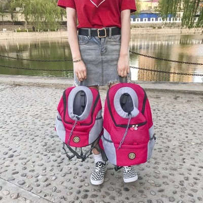 Carrier For Dogs Backpack Out Double Shoulder Portable Travel Ou