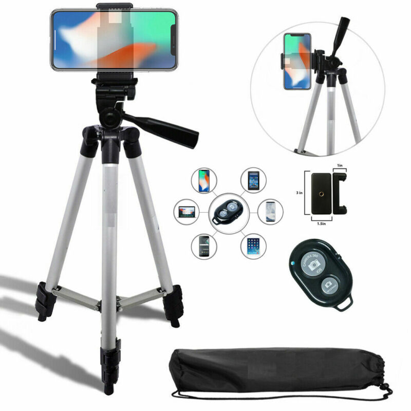 50" Tripod + Mount +  Remote For Iphone 7 8 X 10 Xs 11 Samsung Note Galaxy
