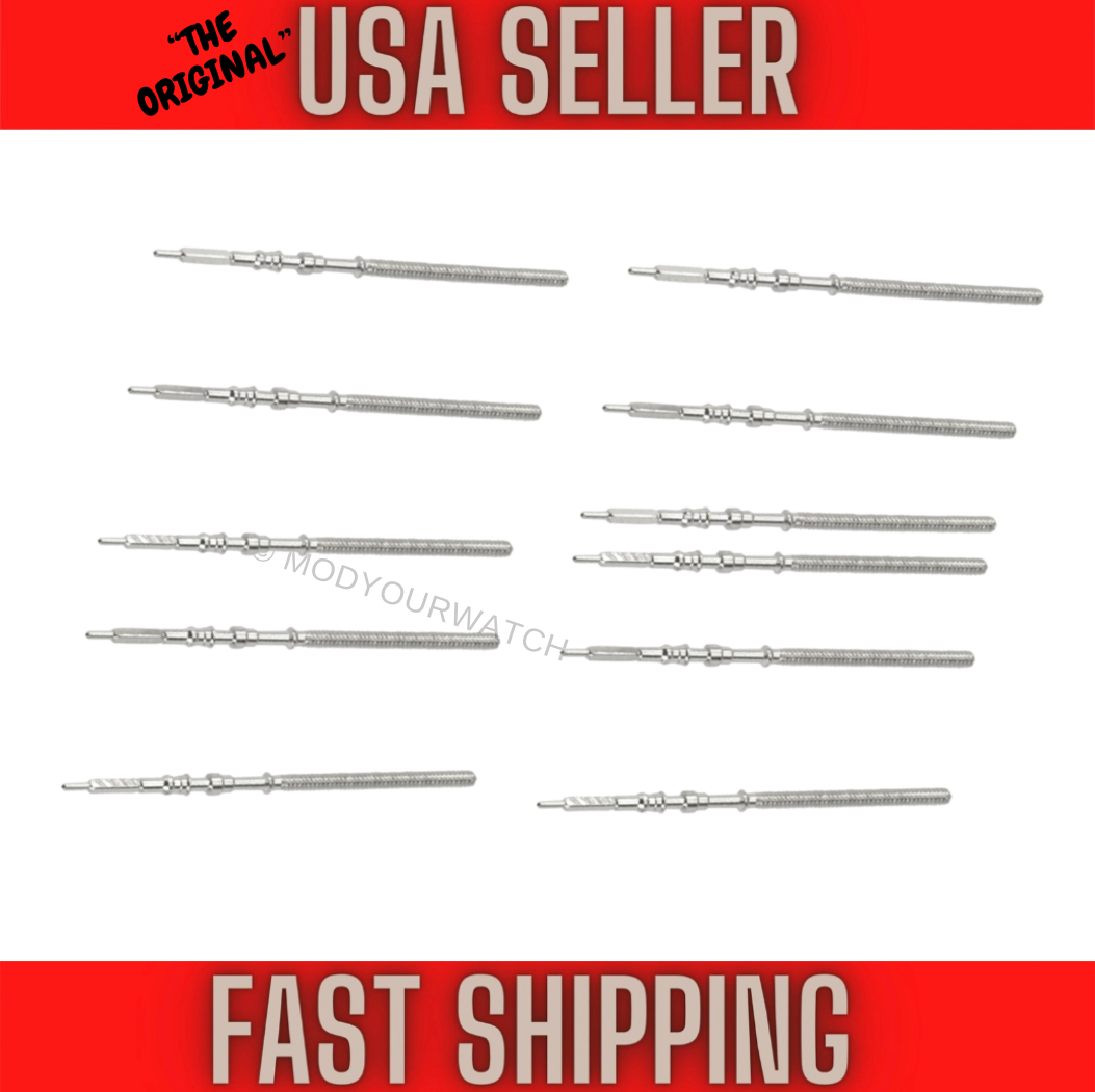 10 GENUINE SEIKO WATCH WINDING STEMS FOR MOVEMENT NH35 NH36 AND FITS 4R35 4R36
