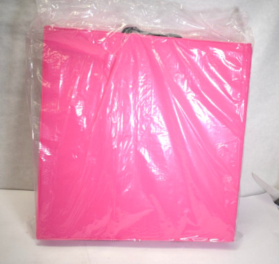 Prosourcefit Tri-Fold Folding Exercise Mat 6' x 2' Pink Easy Clean Vinyl Surface