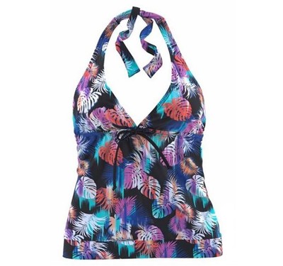 Tankini Oberteil Größe42 black-print ,Bade-Top Kanga Roos