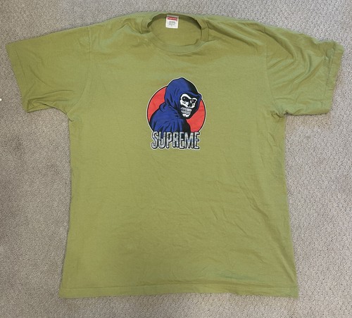 Tシャツ・カットソー Supreme Reaper T-Shirt Heather Grey Supreme Reaper Art Painting Skate Streetwear Grey Tee Shirt