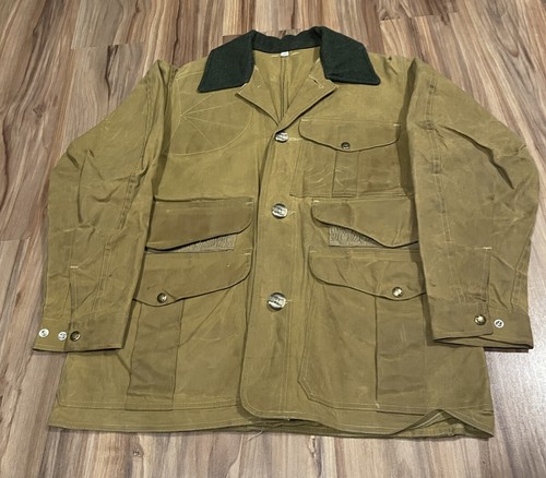 Vintage Filson Style 62 Hunting Shooting Tin Cloth Waxed Vintage Filson Style 62 Hunting Shooting Tin Cloth Waxed