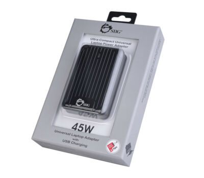SIIG Ultra-Compact Universal Laptop Power Adapter - 45W
