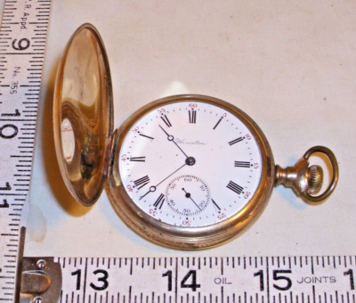 Hamilton pocket watch 17 jewels clearance