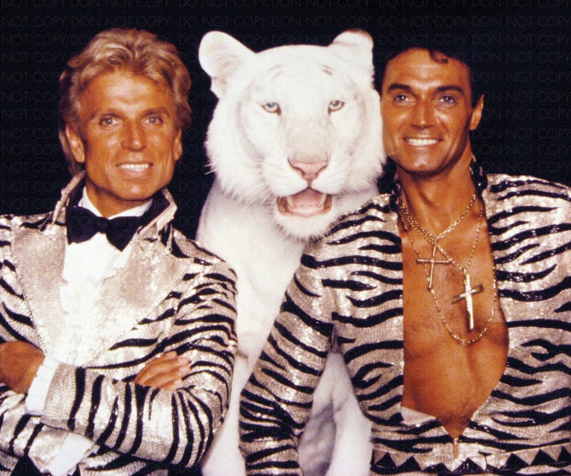 SIEGFRIED & ROY 8X10 PUBLICITY PHOTO / Archival Magicians Photo Reprint