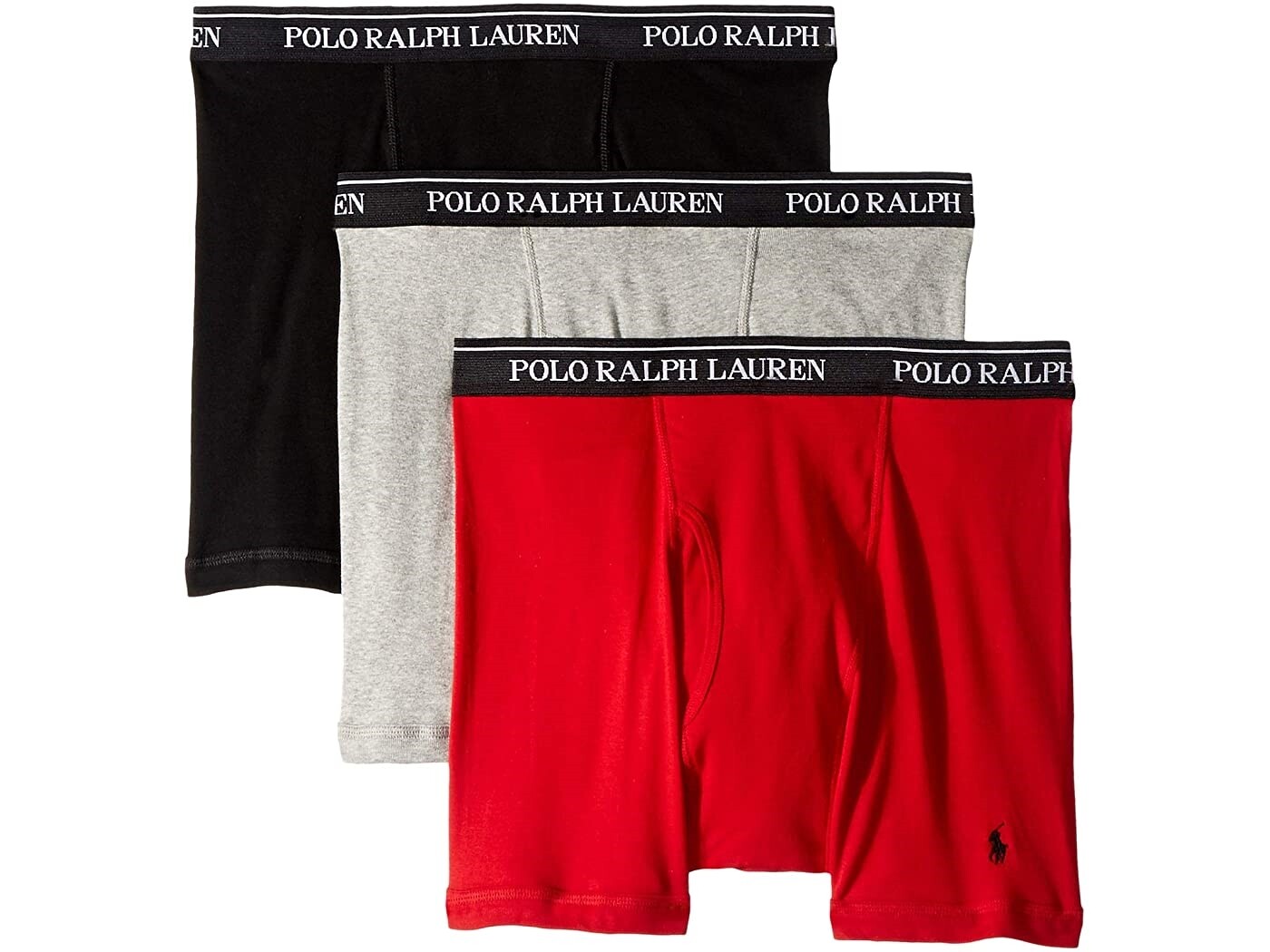 Polo Ralph Lauren 269790 Men Classic Fit Wicking 3-Pack Boxer Briefs Size XL
