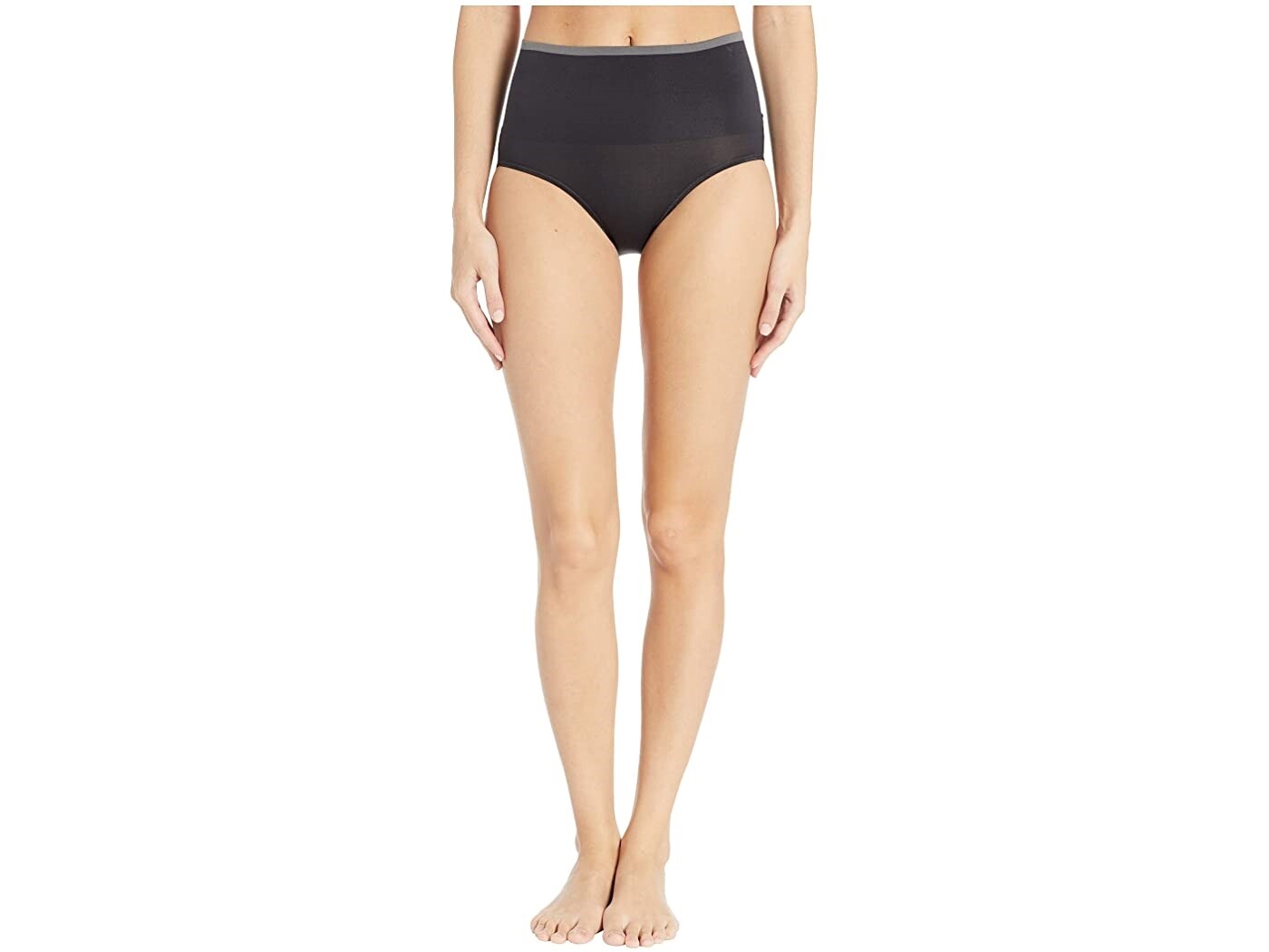 Yummie 264332 Women Black Ultralight Seamless Lace Smoothing Brief Size Large