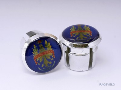 Edoardo Bianchi bike Handlebar Plugs end Caps Tapones bouchons lenker retro 
