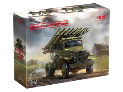 ICM 35595 - BM-13-16 on G7107 base - 1:35 Scale Plastic Model Kit