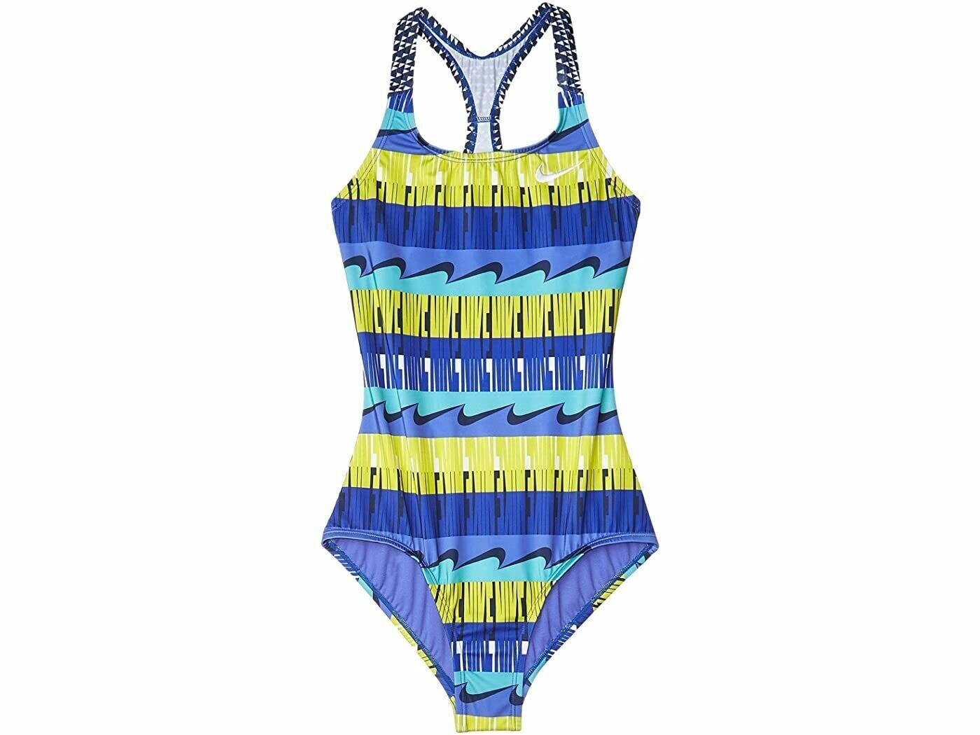 Nike 264517 Girl's Clash Racerback One-Piece Swimsuit Game Royal Size Medium