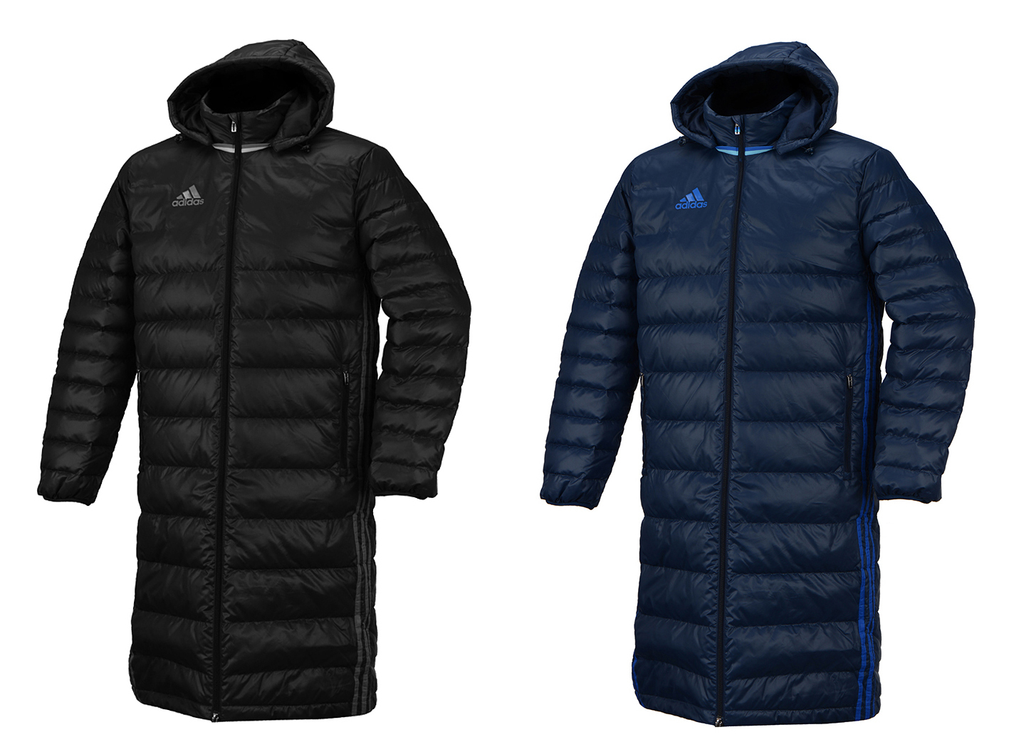 adidas long down jacket