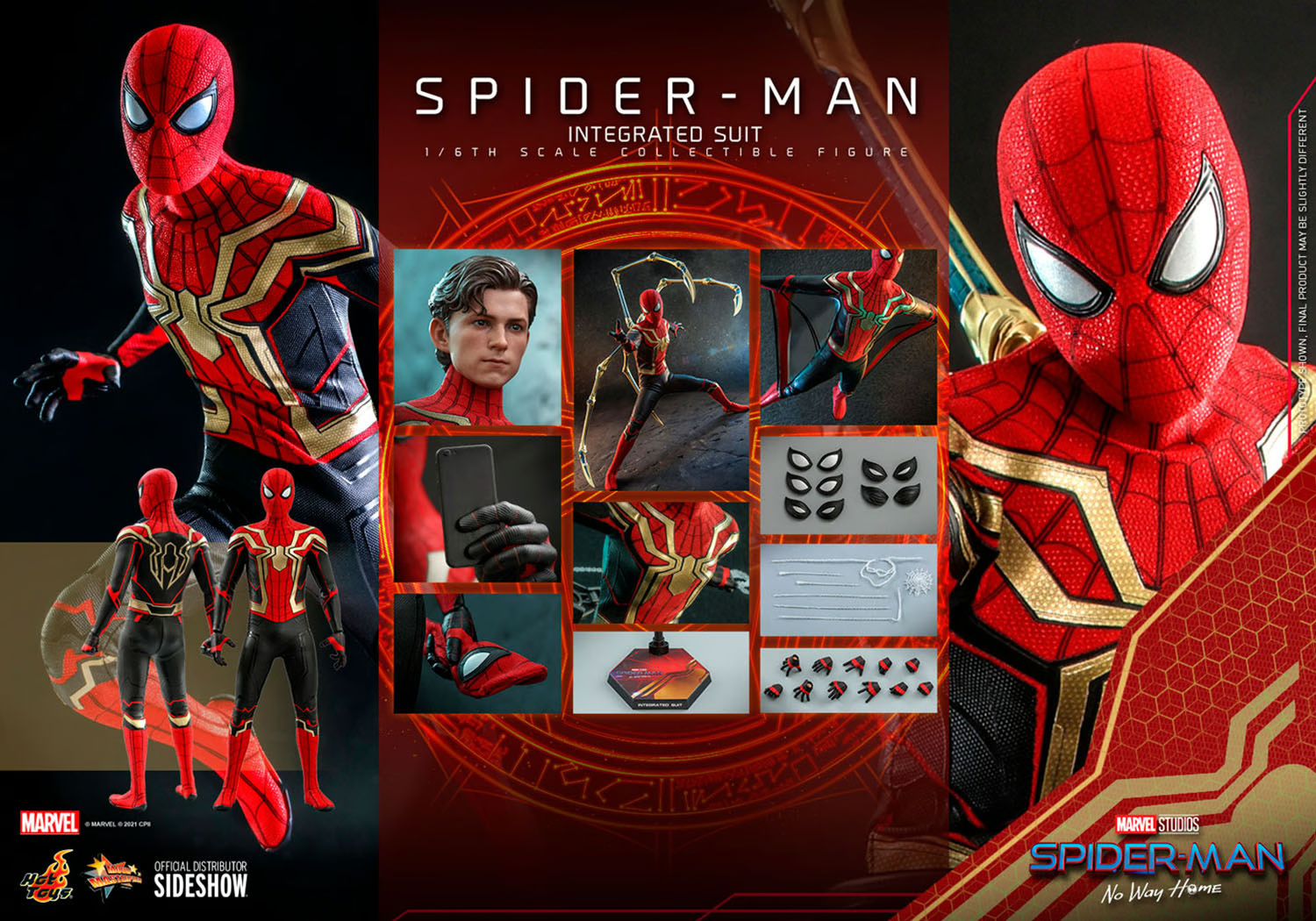 SPIDER-MAN MADE SUIT hot toys 開封美品 Hot Toys Spider-Man Integrated Suit Deluxe 1:6 Scale Figure