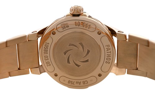 Pre-owned Carl F Bucherer Carl F. Bucherer Pathos Diva 00.10580.03.73.21.02 Diamonds 18k Gold 34mm Watch