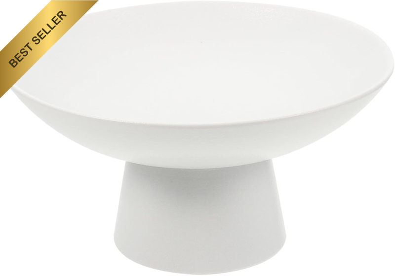 Footed Ceramic Fruit Bowl Decorative Fruit Bowl for Kitchen Counters Dessert Sna