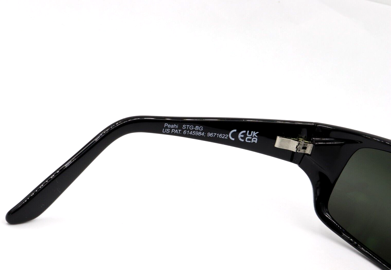 Pre-owned Maui Jim Peahi Neutral Gray Polarized Gloss Black Sunglasses 202-02 $279