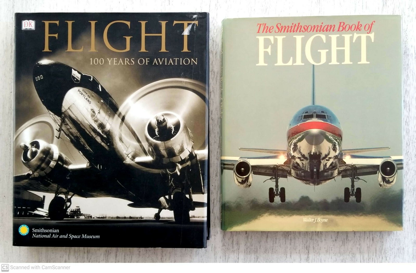 FLIGHT 100 YEARS OF AVIATION Book & SMITHSONIAN BOOK OF