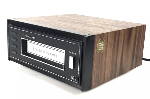 Realistic TR168 Vintage Wood Cabinet 14-1921 Stereo 8 Track Tape Player Tested