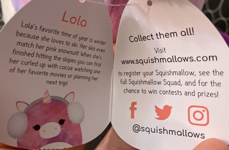 lola the unicorn squishmallow