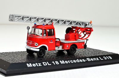 Altaya 1:43 Mercedes-Benz L319 pompiers Walsrode Avec Échelle tournante