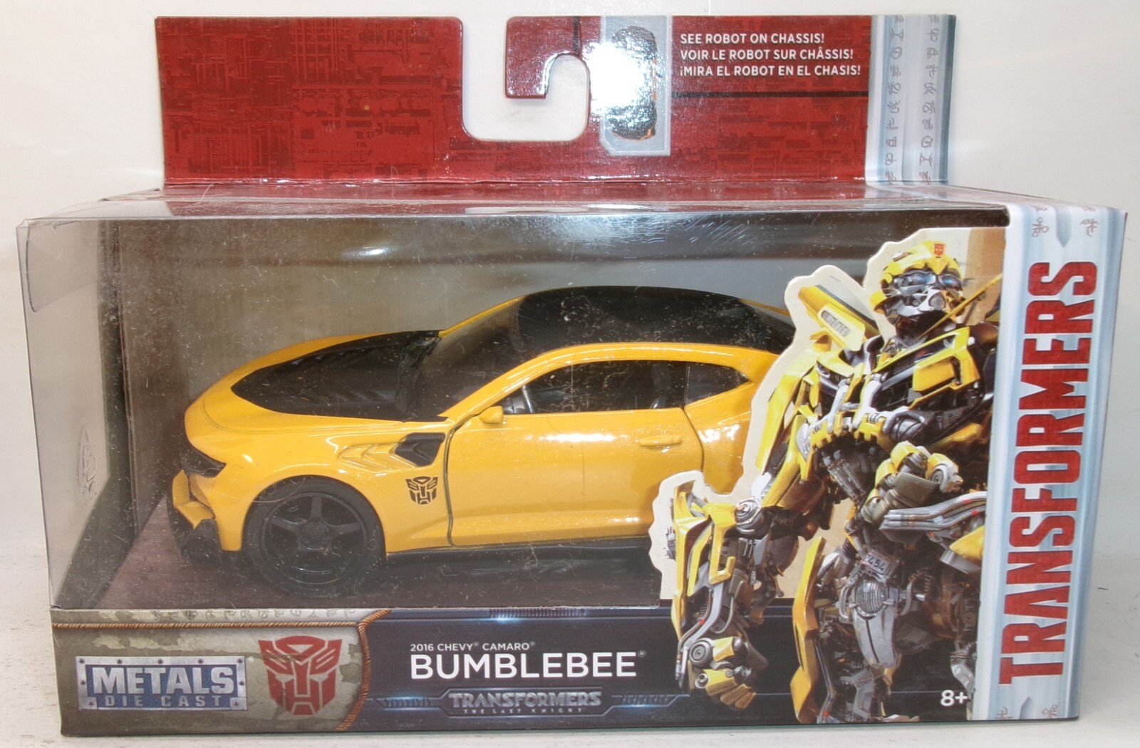 2017 JADA TOYS 1:32 HOLLYWOOD RIDES TRANSFORMERS YELLOW 2016 CHEVY