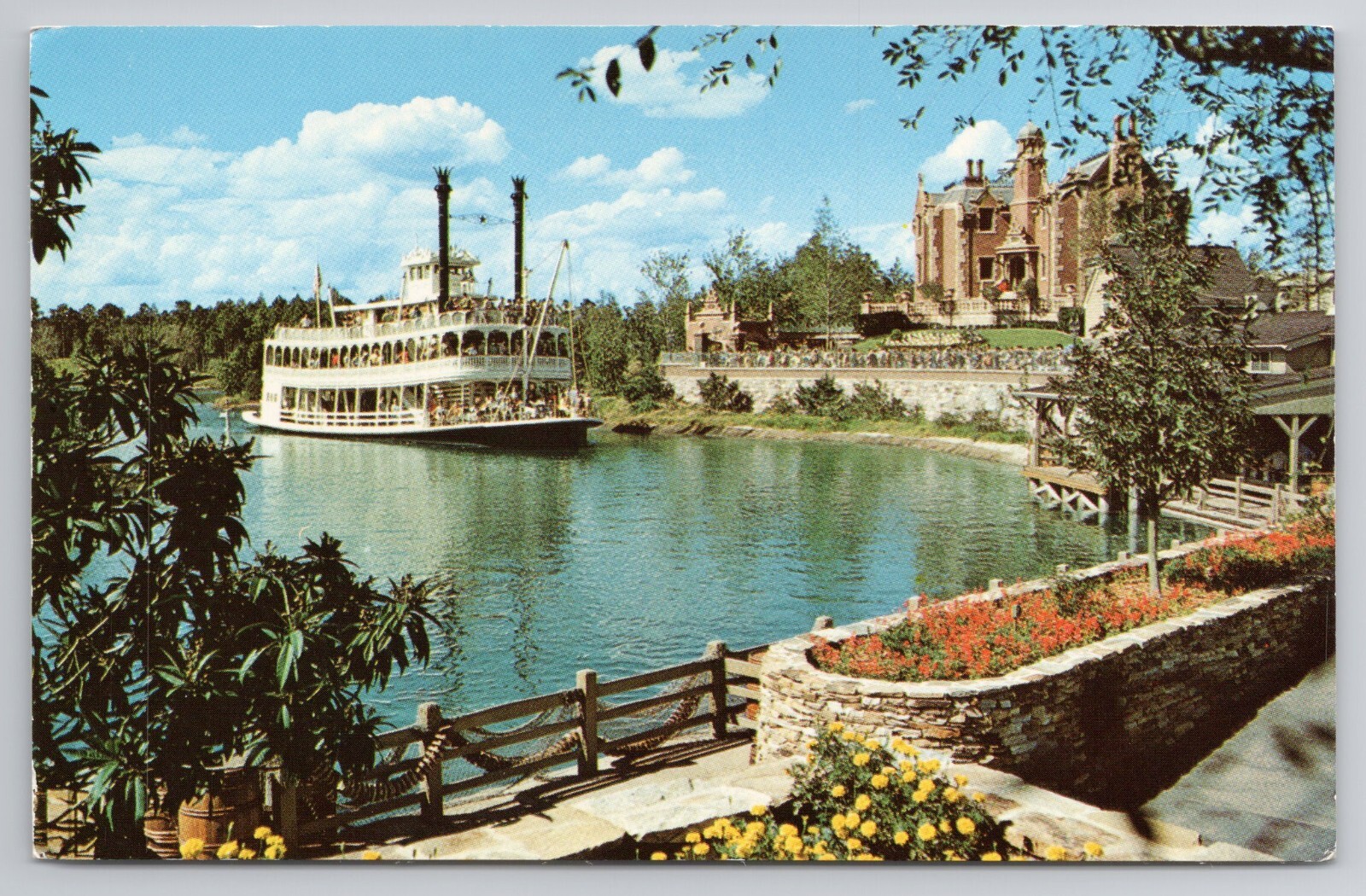 Disney World Postcard Walt Florida Cruising The Rivers Of America