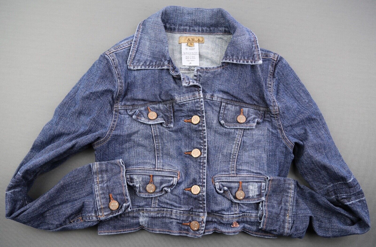 ジャケット FULL OF SSUN Circle Denim Jacket 5FT1289 2102BK - Type 2 Black Denim Jacket - – FULLCOUNT