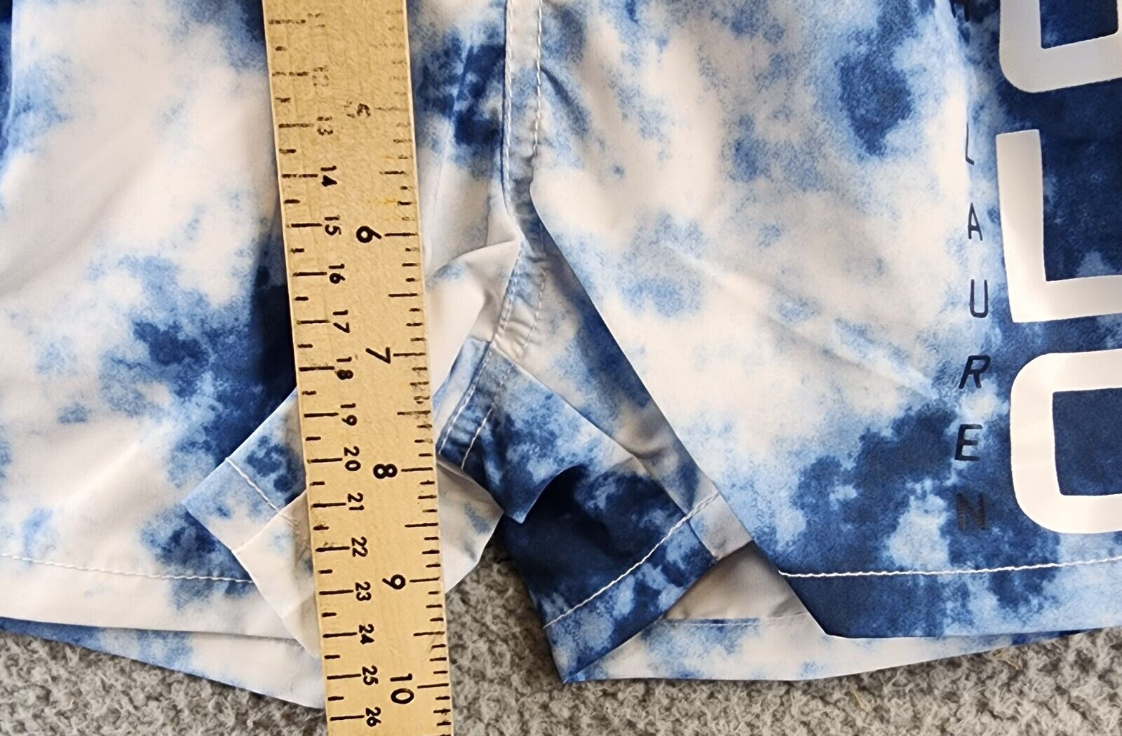 Polo Ralph Lauren Logo Swim Trunks Boys 4/4T Tie-Dye Multi Elastic Drawstring - Picture 7 of 12