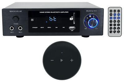 Rockville BLUAMP 150 Home Stereo Bluetooth Amp w/Smart Wifi Streaming Receiver