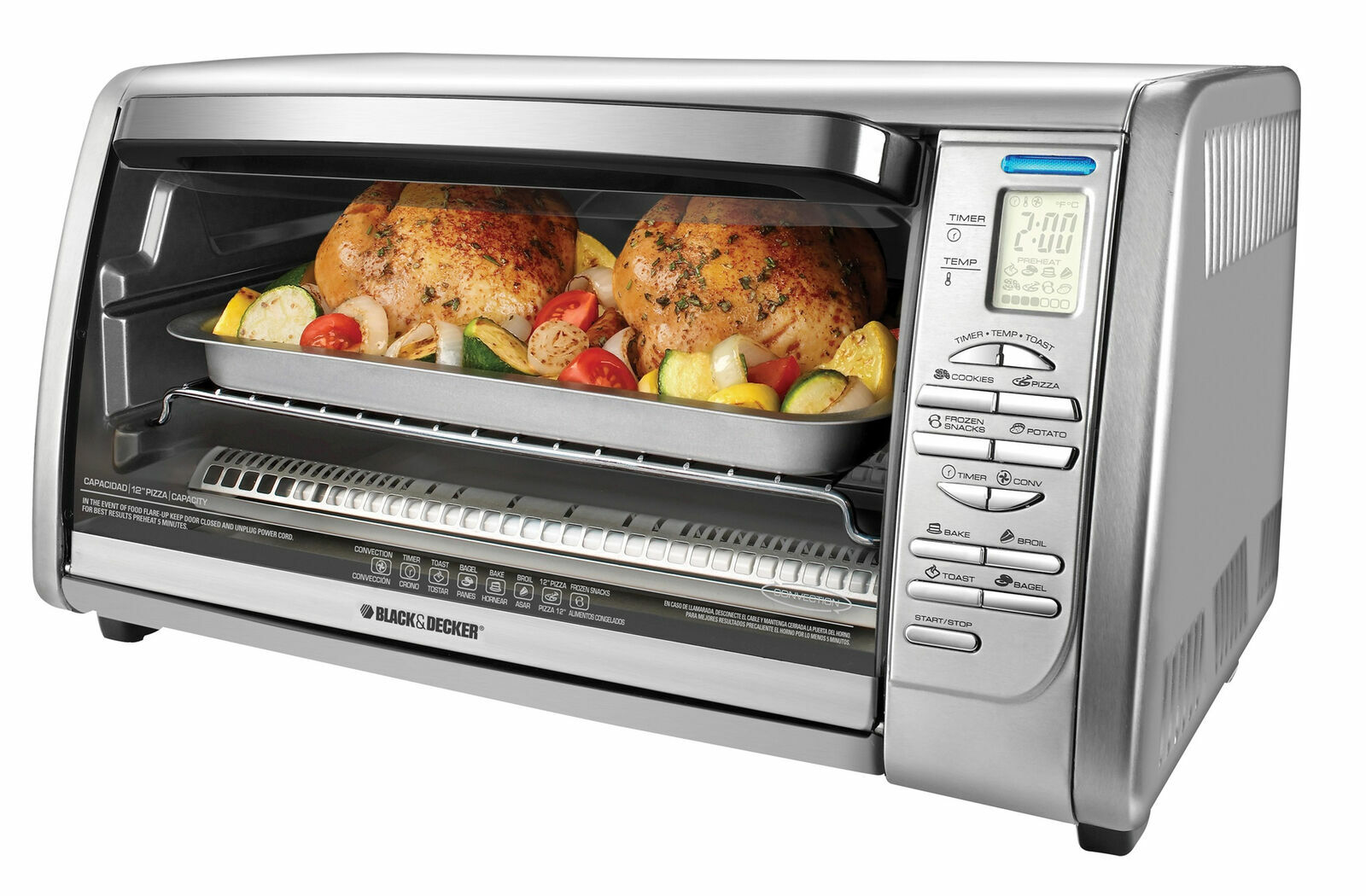 Black Decker Tro4075 Toaster Oven Convection 1500 Watts For Sale