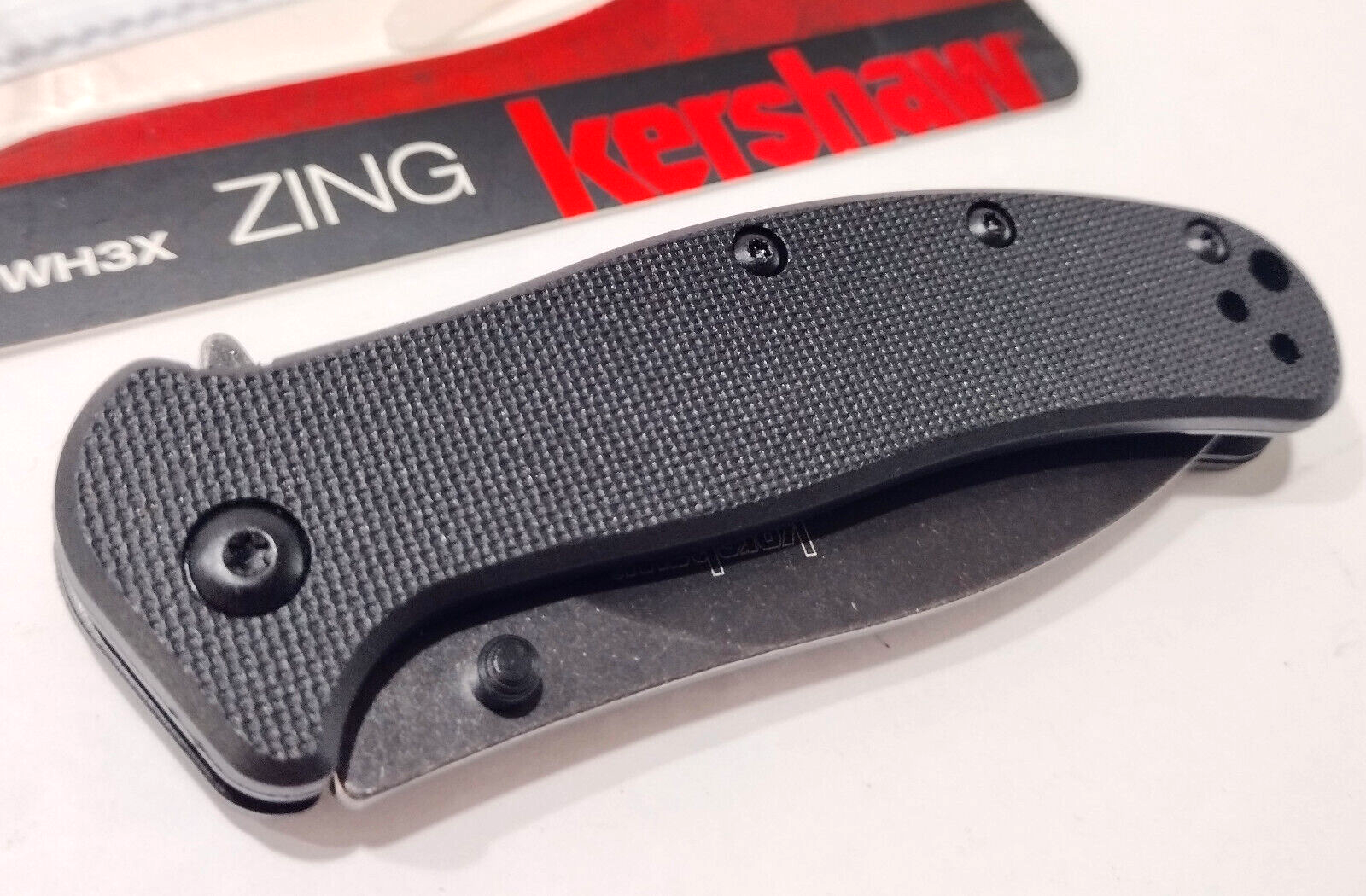 KERSHAW KS1730 Black ZING Spring Open Assisted Tactical Folding Pocket Knife EDC