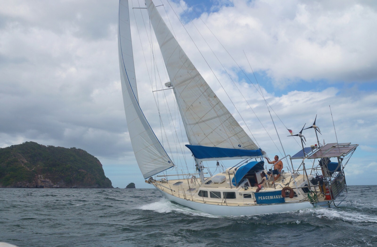 Bruce Roberts 45 Charter, very strong build long distance fiberglass yacht
