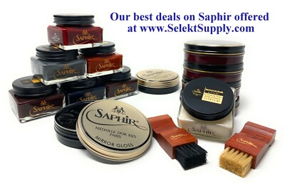 Dark Brown Saphir Medaille d'Or Pommadier Shoe Cream 75ml Jar - Made in France