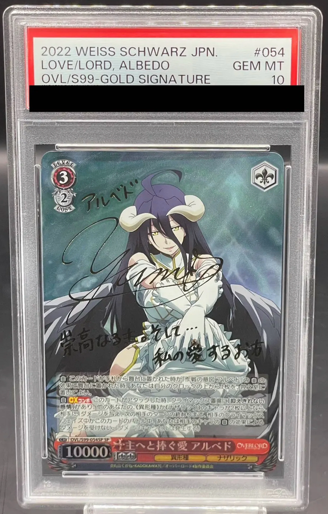 PSA 10 Weiss Schwarz Signed Albedo Overlord OVL/S99-054SP SP PSA 10 Weiss Schwarz Signed Albedo Overlord OVL/S99-054SP SP