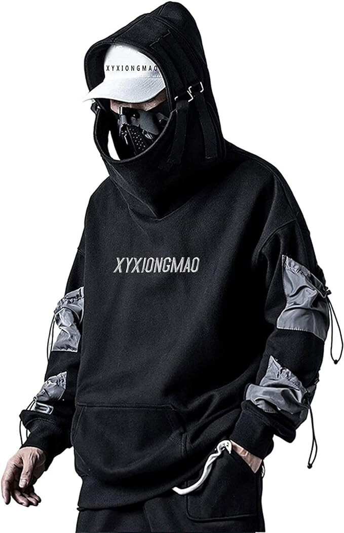 XYXIONGMAO Streetwear Techwear Hoodie Cyberpunk (Mens