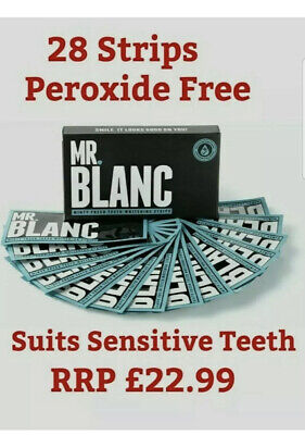 Mr. Blanc Teeth - Teeth Whitening Strips - 2 Week Supply - Enamel Safe 28 Strips